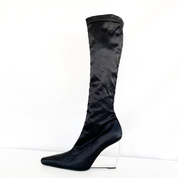 Lucite Heel bebe Boots 6 - Picture 7 of 15